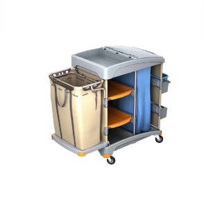 Wózek hotelowy z półkami, workiem na pościel i workiem na odpady Splast TSH-0014