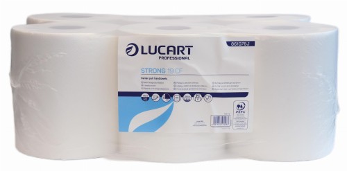 Ręczniki w roli maxi 100 m celuloza 2 warstwy opak. 6 szt. Lucart Strong 19 CF 861078J