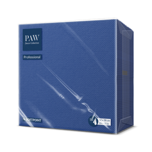 Serwetki Softpoint 38 x 38 cm granatowe celuloza punta punta  2 warstwy  składane ¼ opak. 50 szt.