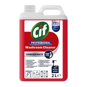 Cif Washroom Cleaner koncentrat do czyszczenia łazienek 2L 9303815 + pompka dozująca i butelka ze spryskiwaczem 
