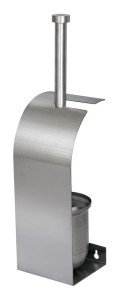 Szczotka WC stojąca / wisząca, stal nierdzewna matowa