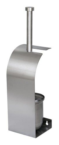 Szczotka WC stojąca / wisząca, stal nierdzewna matowa