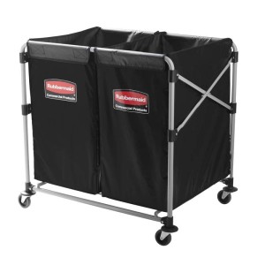 Składany wózek pościelowy X-Cart 2x150L Rubbermaid 1871644-2