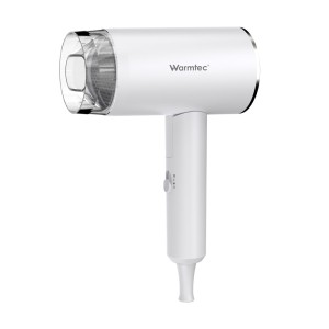Suszarka hotelowa do włosów Warmtec T160 1600W, ze składanym uchwytem, biała
