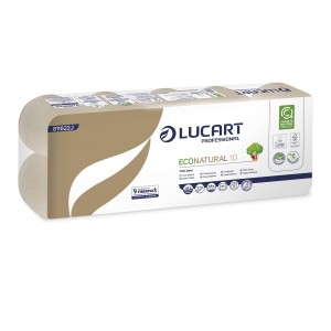 Papier toaletowy w małej rolce 19,8 m celuloza fiberpack 2 warstwy opak. 120 szt. Lucart Econatural 10 811822