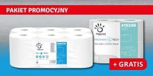 Ręczniki w roli Autocut 247 m celuloza TAD 1 warstwa opak. 6 szt. Papernet 406476 + gratis papier toaletowy opak. 4 szt. Papernet 415249