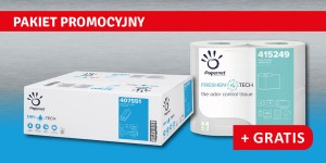 Ręczniki składane wielopanelowe Z celuloza TAD 2 warstwy opak. 2600 listków Papernet 407551 + gratis papier toaletowy opak. 4 szt. Papernet 415249