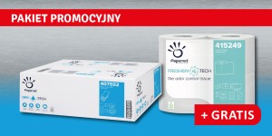 Ręczniki składane wielopanelowe W celuloza TAD 2 warstwy opak. 2000 listków Papernet 407552+ gratis papier toaletowy opak. 4 szt. Papernet 415249