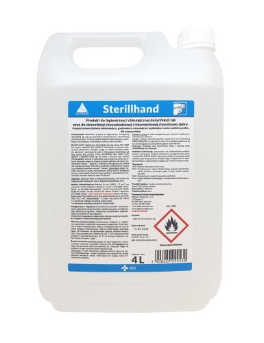 Sterillhand płyn do higienicznej i chirurgicznej dezynfekcji rąk 4 L