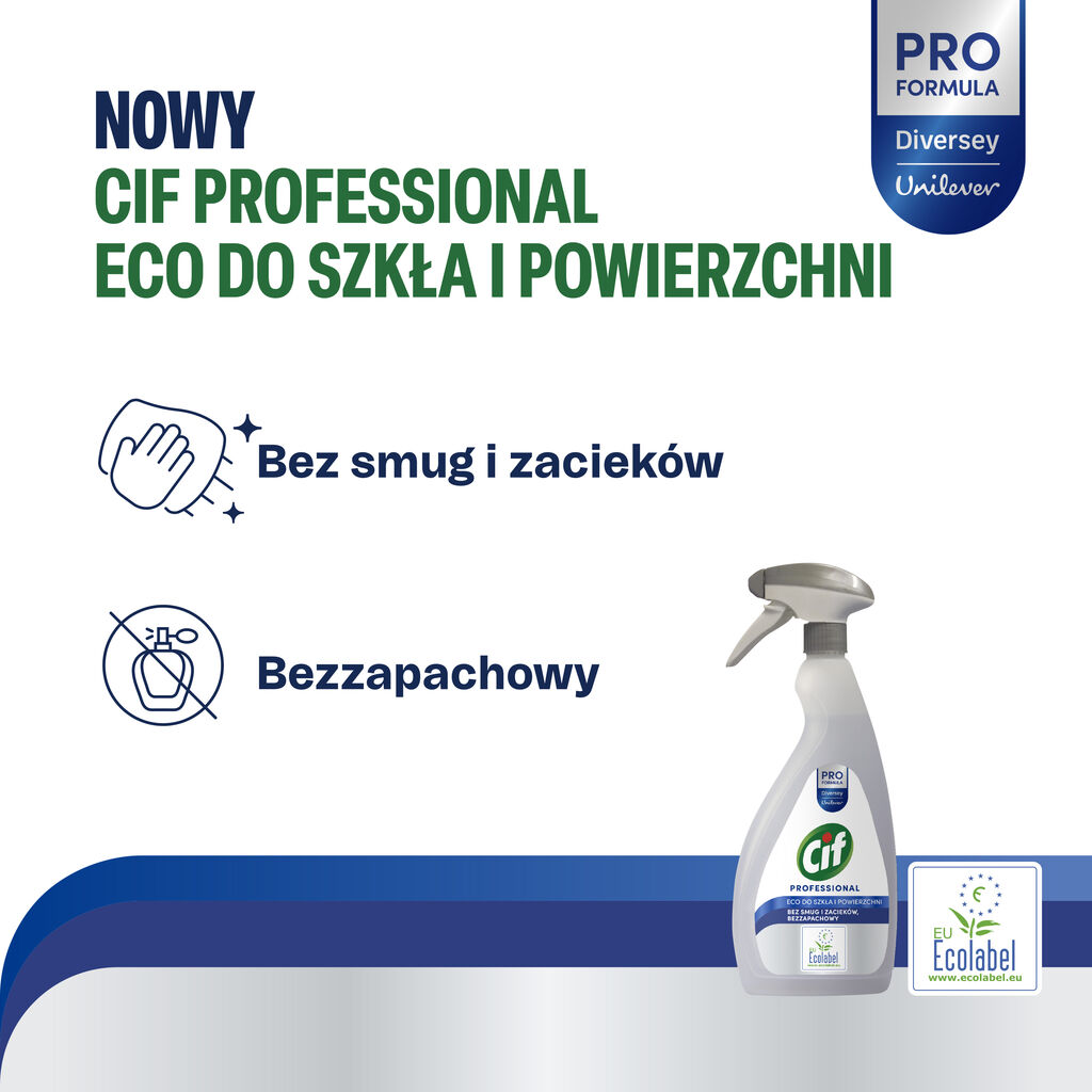 Cif Professional Eco Glass & Multi Surface_płyn do mycia okien, szyb, luster